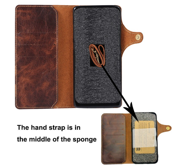 Case Samsung Galaxy S21 #เคสฝาพับหนังแท้พร้อมสายคล้อง Genuine Wallet Leather Phone Cover with Lanyard