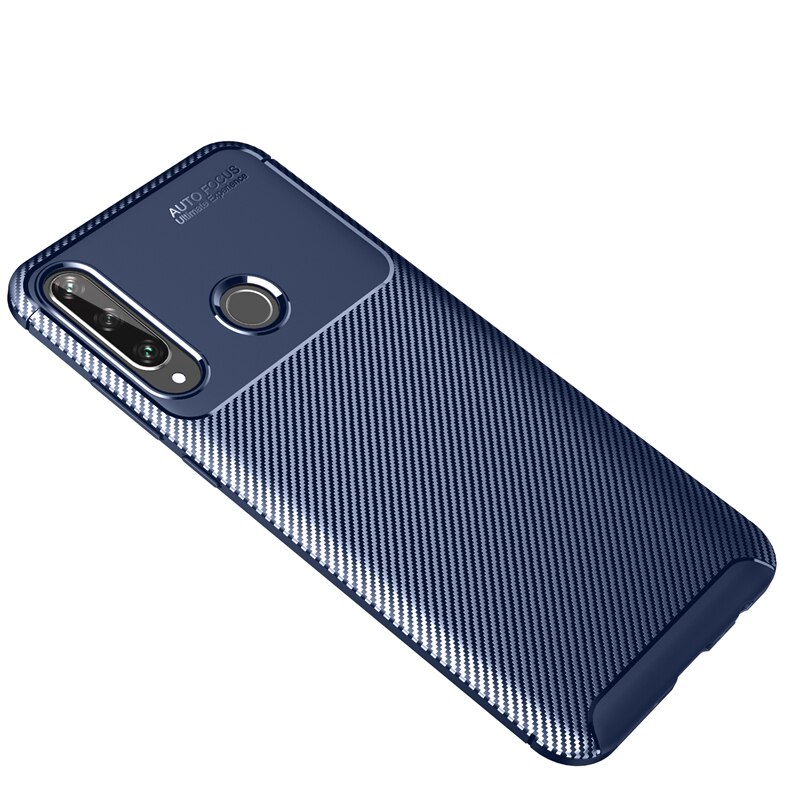 เคส Huawei Y6p #เคสฝาหลังนิ่ม Carbon Fiber Drop Resistant TPU