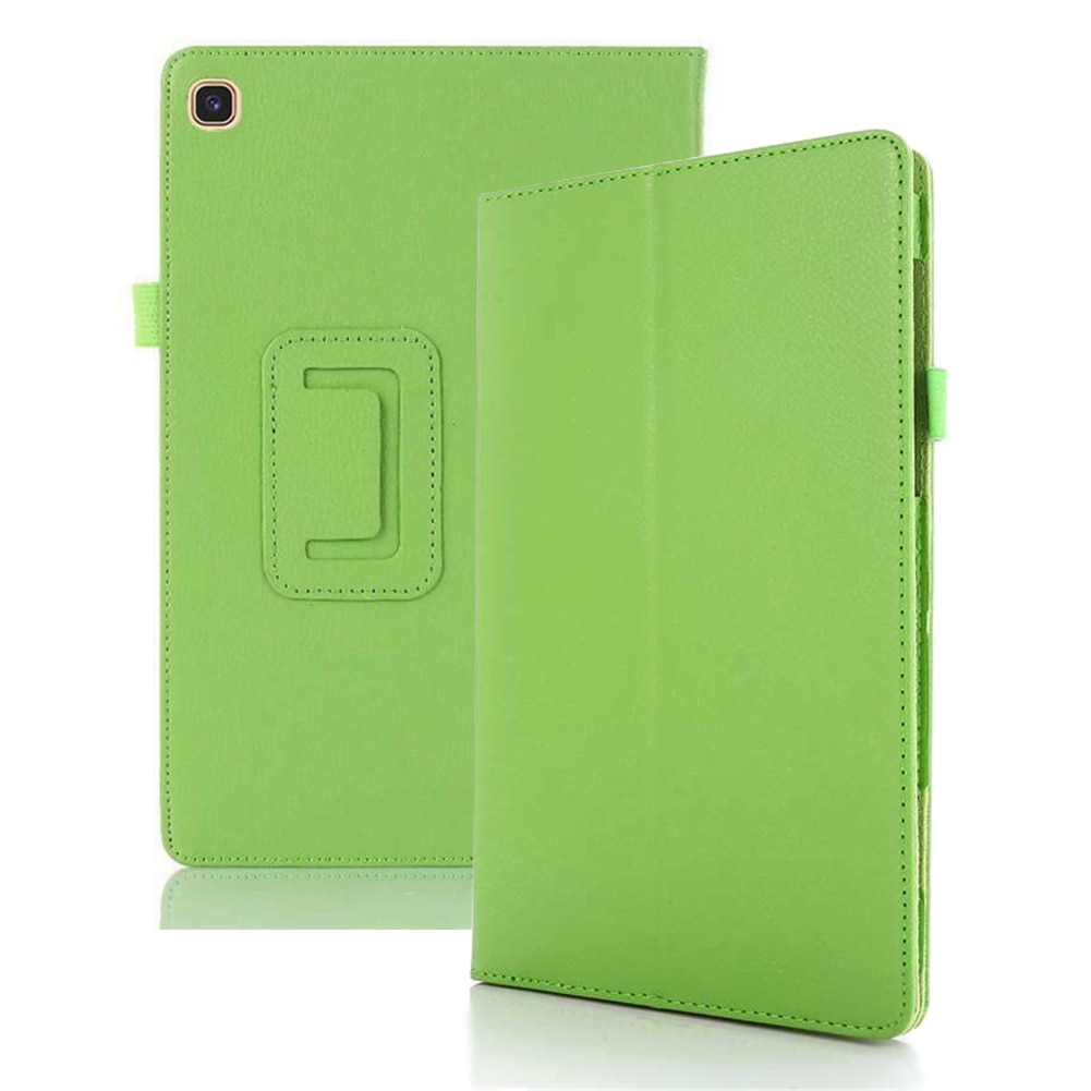 Case Samsung Galaxy Tab S6 Lite 10.4 SM-P610 P615 P617 #เคสฝาพับหนัง PU ผิวลิ้นจี่ Litchi Texture Leather Stand Protective Case