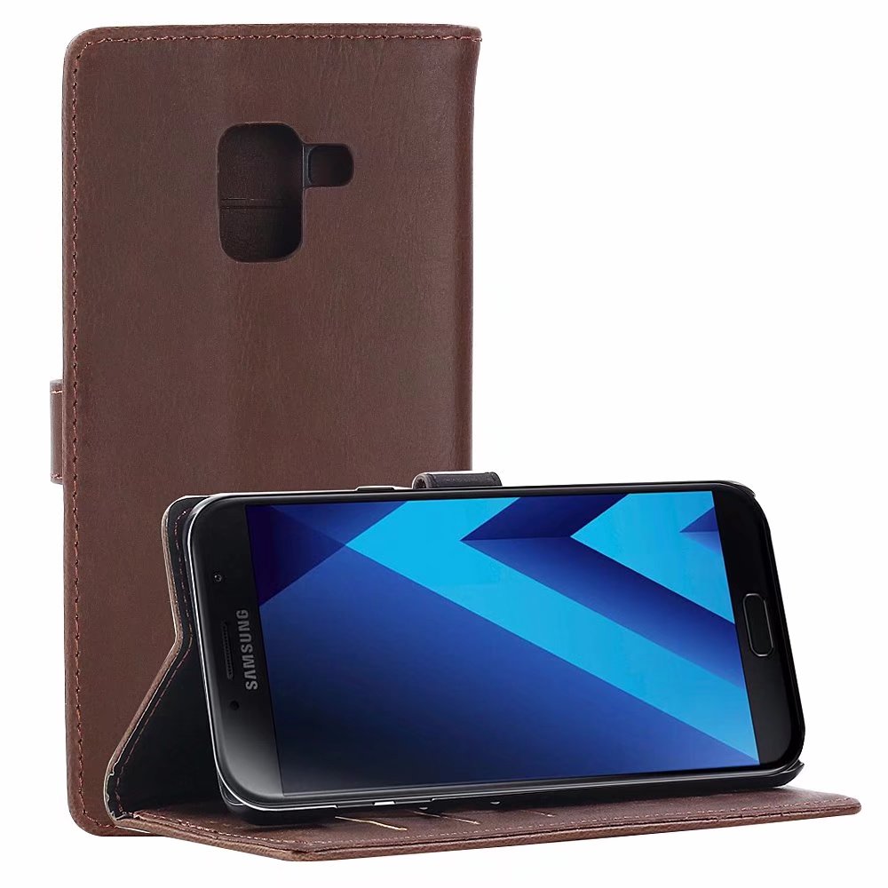 Case Samsung Galaxy J6 (2018) หนัง PU #เคสฝาพับแบบกระเป๋าสตางค์สไตล์ย้อนยุค
