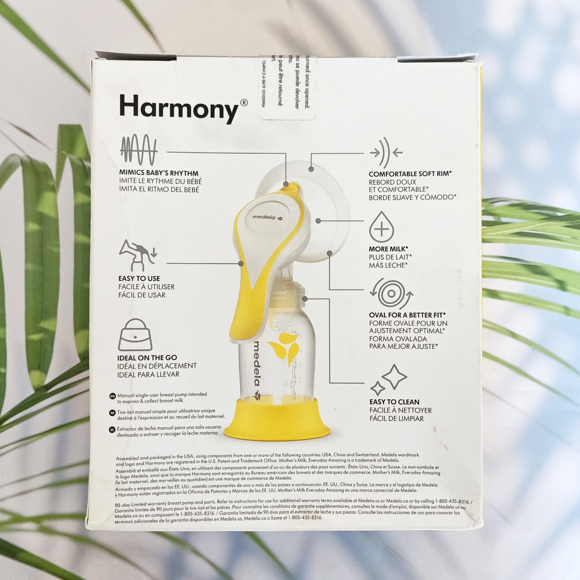 เครื่องปั๊มนมด้วยมือ Harmony Manual Breast Pump Single Hand Breastpump with Flex Breast Shields (Medela®) ปั้มนม แบบปั้มมือ