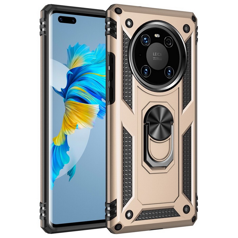 Case Huawei Mate 40 Pro #เคสฝาหลัง Hybrid TPU+PC มีแหวนสวมนิ้ว