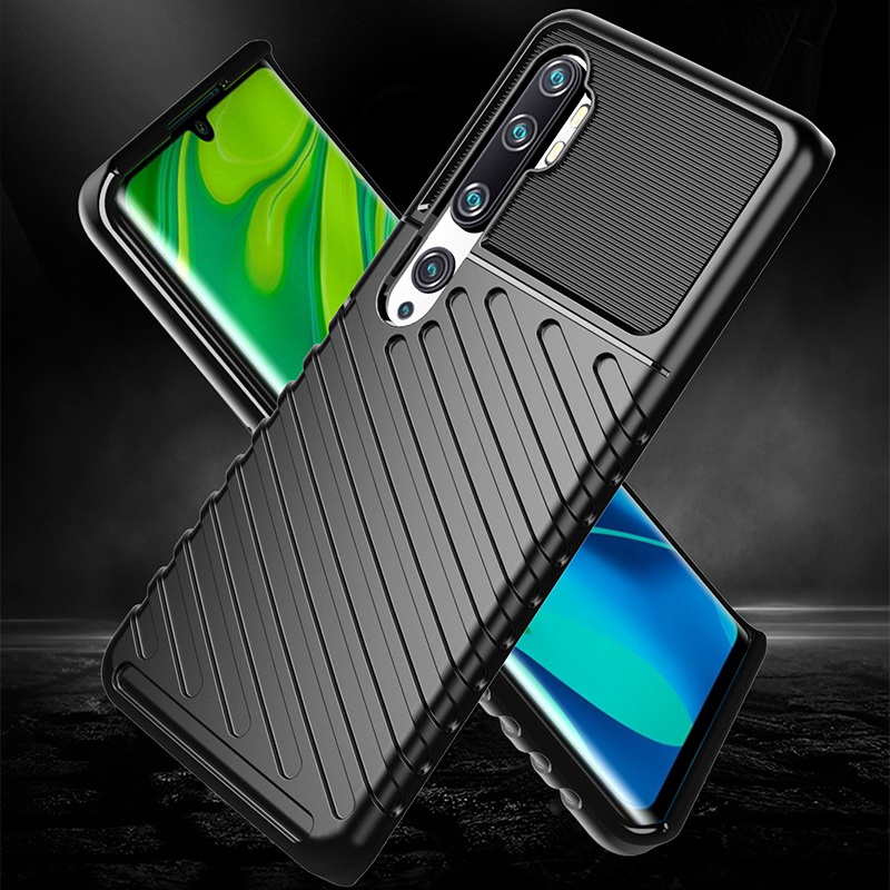Case Xiaomi Mi Note 10 Pro #เคสฝาหลัง TPU อ่อน Thunder Series Twill Texture Soft TPU