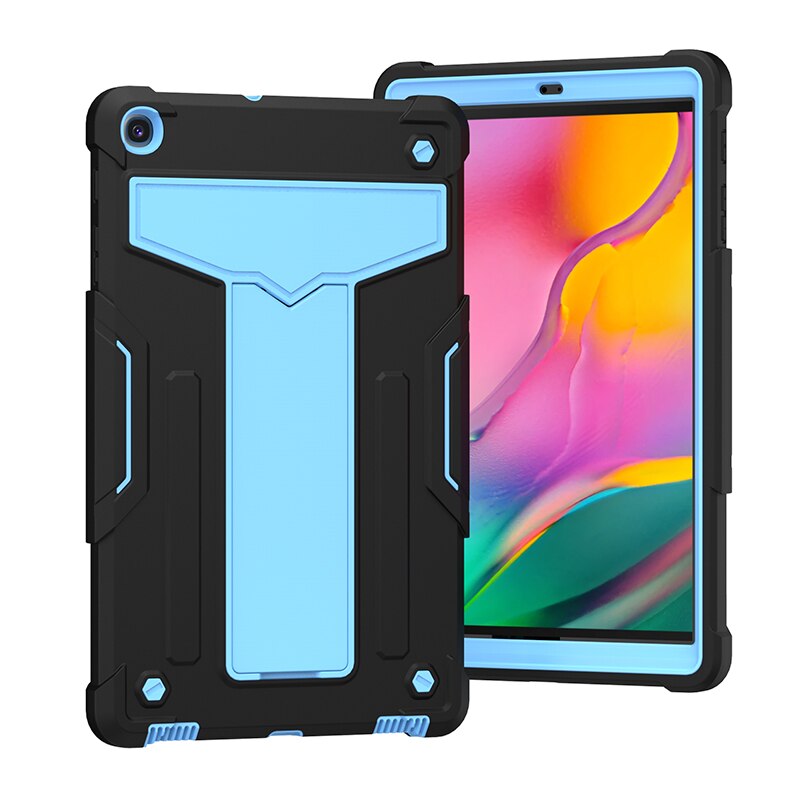 เคส Samsung Galaxy Tab A 8.0 (2019) SM-T290 SM-T295 SM-T297 #เคสฝาหลังกันกระแทกมีขาตั้ง Kickstand PC Silicone Armour Defender