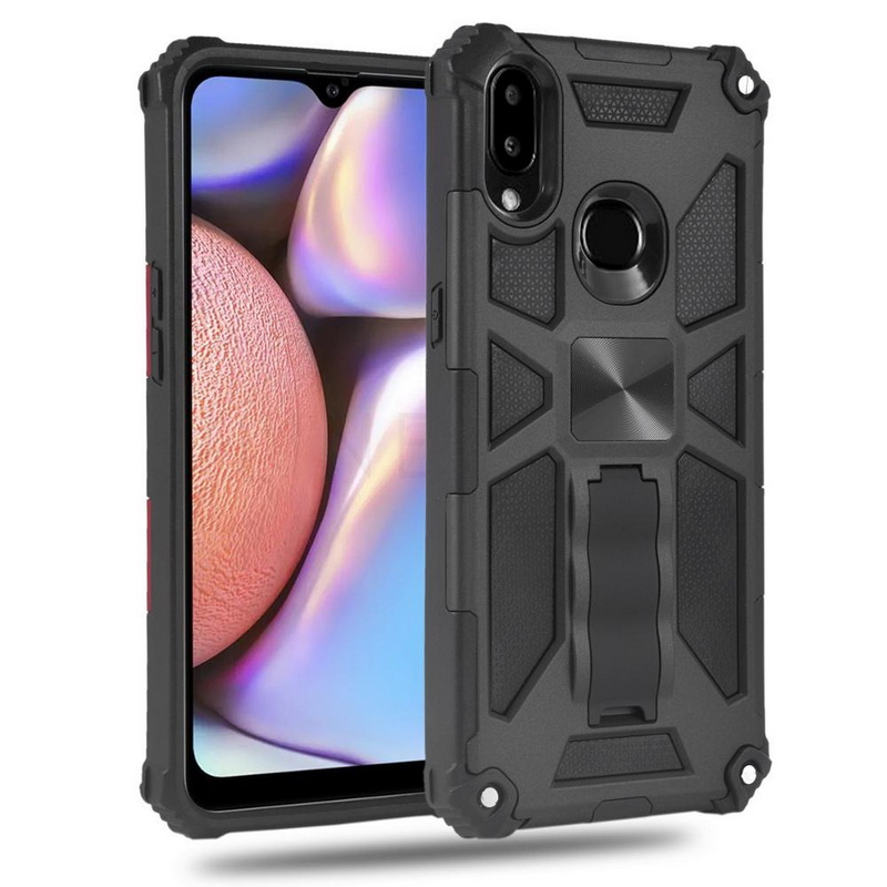 เคส Samsung Galaxy A20s #เคสฝาหลังพลาสติก ไฮบริด TPU + Kickstand