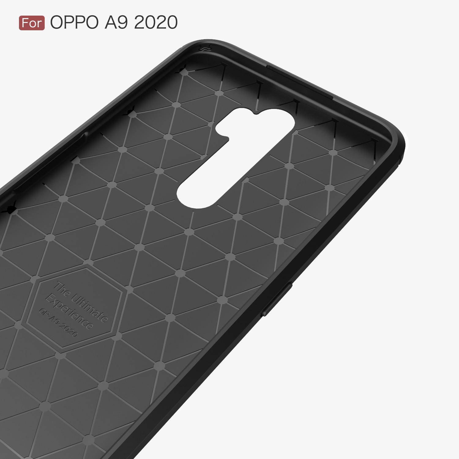 เคส OPPO A9 (2020)/ A5 (2020) #เคสคาร์บอนไฟเบอร์ ผิวขัดแปรง Brushered TPU Back Case