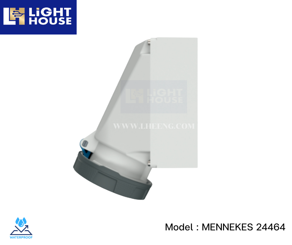 MENNEKES 24464 ปลั๊กตัวเมียติดพนัง (2P+E) 125A 400V IP67