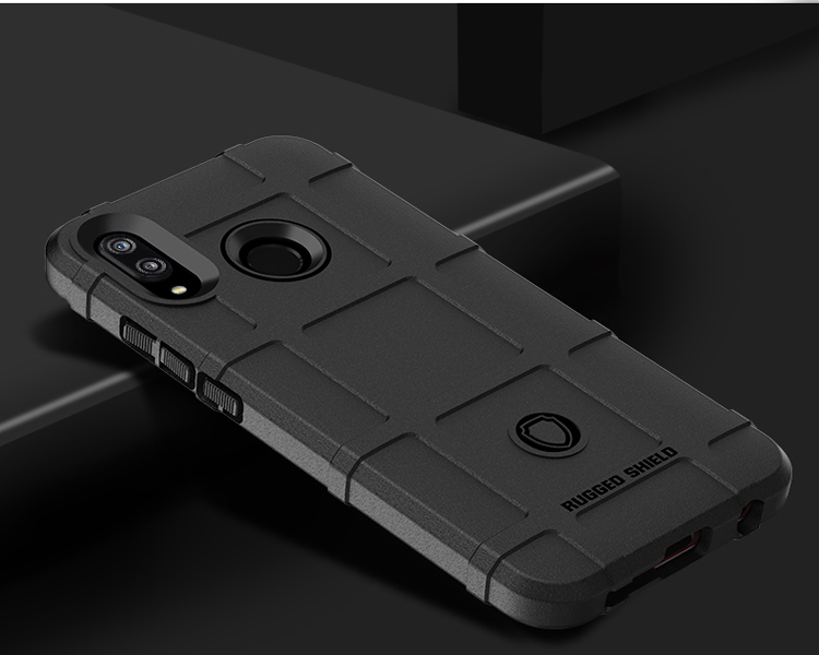 Case Huawei P20 Lite/Nova 3e #เคสฝาหลัง Rugged Shield Series Soft Silicone Shock Absorption Matte กันกระแทก