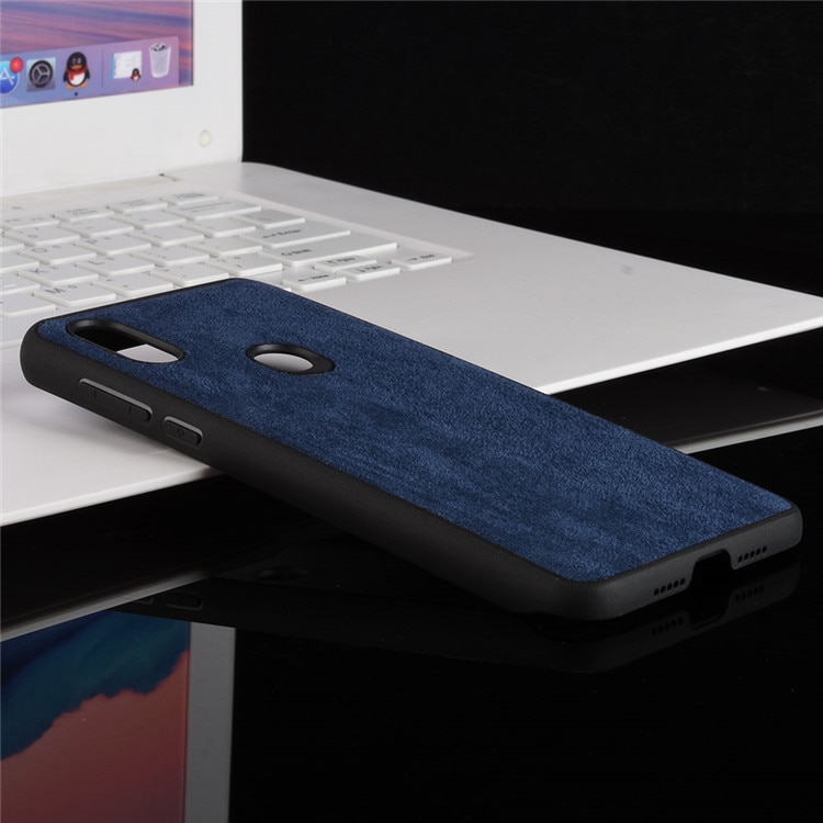 Case Xiaomi Mi Mix 3 #เคสฝาหลังพลาสติกผิวเคลือบผ้ากำมะหยี่ Retro Velvet Cloth Coated PC + TPU Hybrid Case