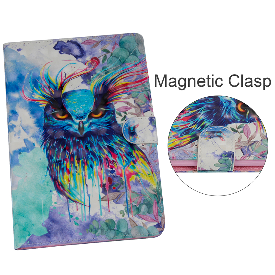 Case Huawei MediaPad M5 Lite 8 #เคสฝาพับหนัง PU พิมพ์ลวดลาย Light Spot Decor Patterned Printing Smart Leather
