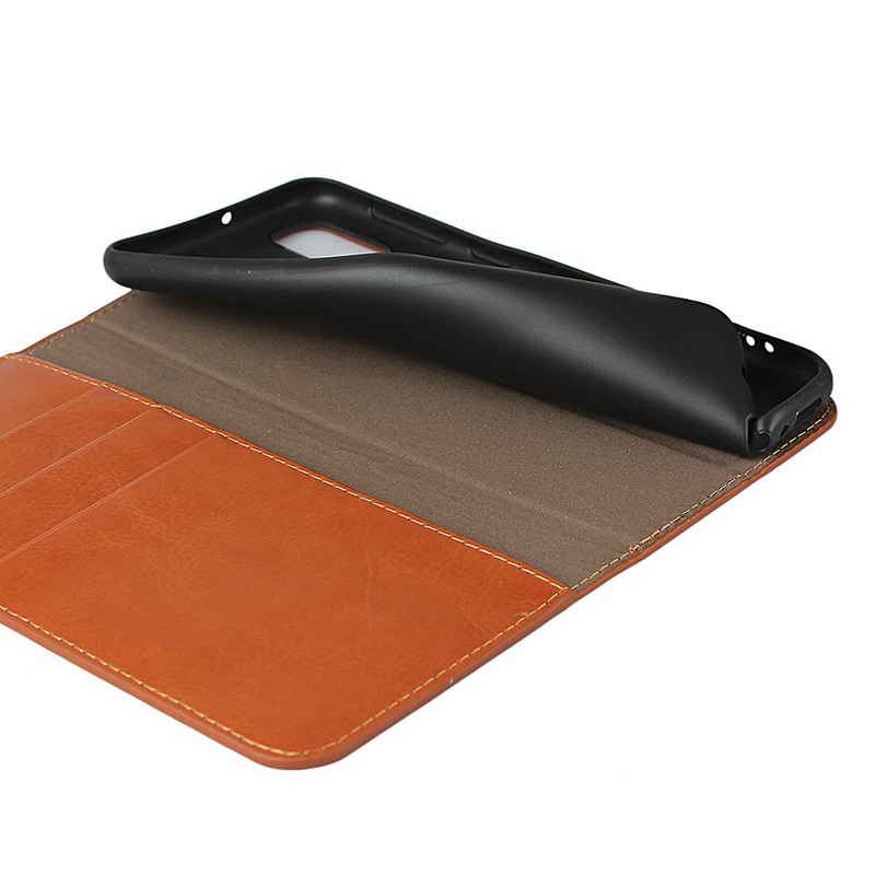 Case Samsung Galaxy M21 #เคสฝาพับหนังแท้แบบกระเป๋าสตางค์คุณภาพดี Crazy Horse Genuine Leather Cover