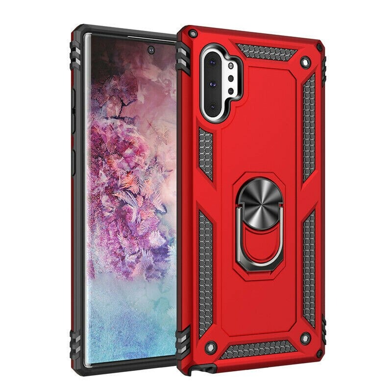 Case Samsung Galaxy Note 10+ #เคสฝาหลัง Hybrid TPU+PC มีแหวนสวมนิ้ว