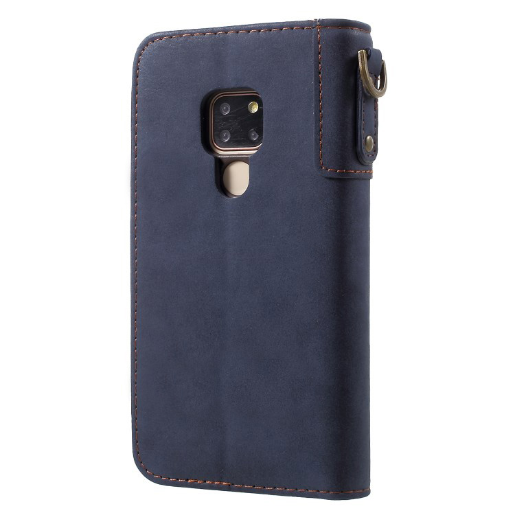 Case Huawei Mate 20 #เคสฝาพับแบบกระเป๋าสตางค์ Cowhide Leather Stand Wallet Stan