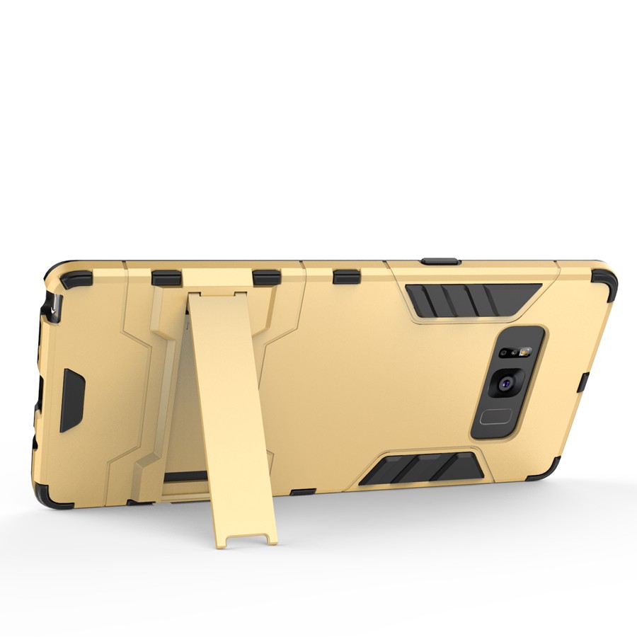 Case Samsung Galaxy Note 8 #เคสฝาหลัง Cool Guard ไฮบริด พลาสติก+TPU มีขาตั้งในตัว