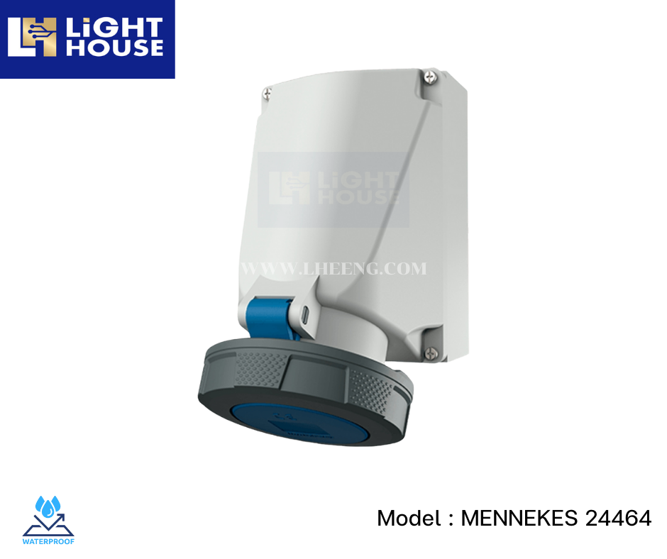 MENNEKES 24464 ปลั๊กตัวเมียติดพนัง (2P+E) 125A 400V IP67