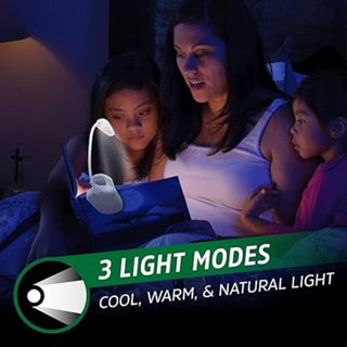 Energizer® Rechargeable LED Book Lamp 100 Lumen Clip Light ไฟฉายอ่านหนังสือ แบบหนีบ ปรับทิศทางได้