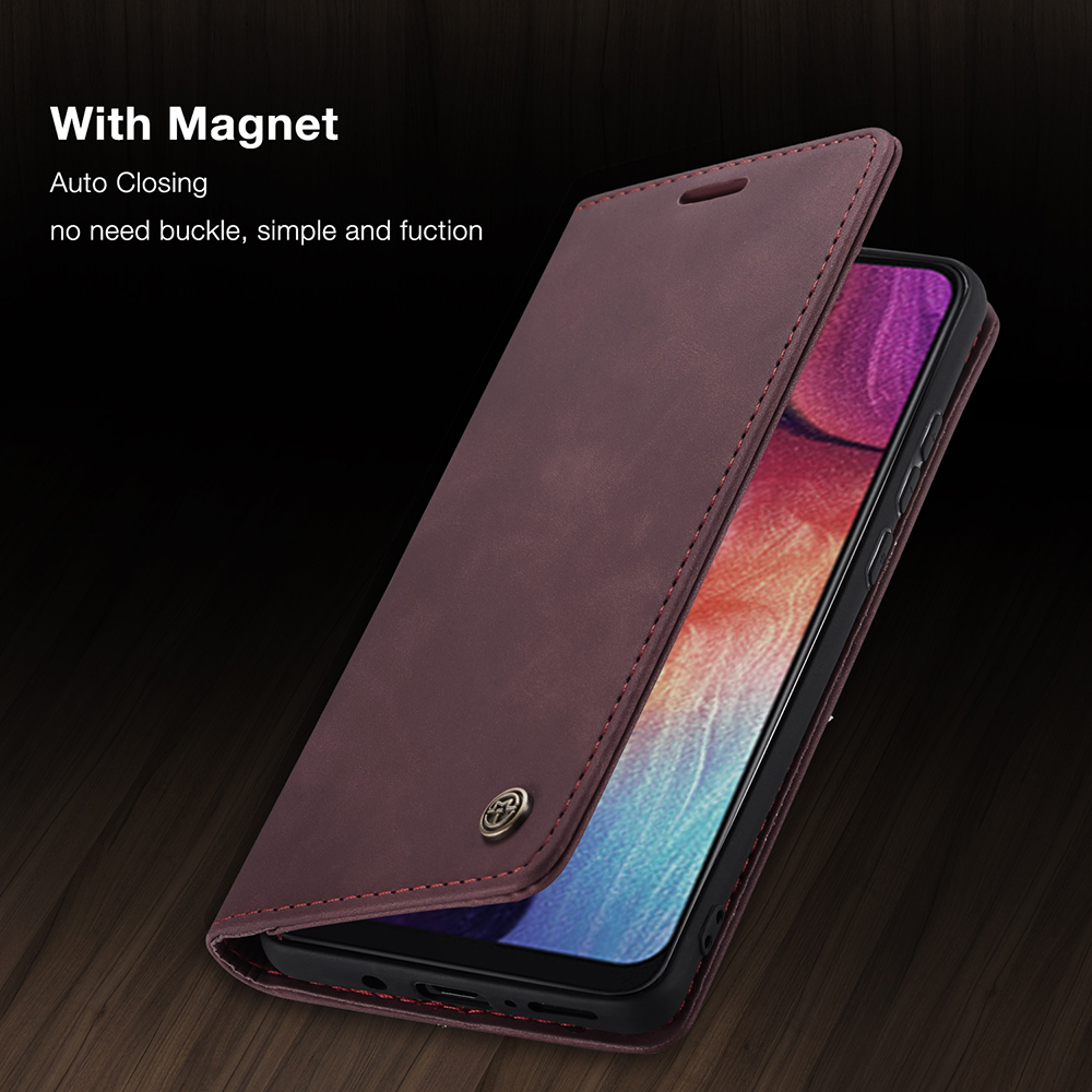 Case Samsung Galaxy A50 / A50s / A30s #เคสฝาพับหนังกระเป๋าสตางค์ CASEME Auto-absorbed Leather Wallet