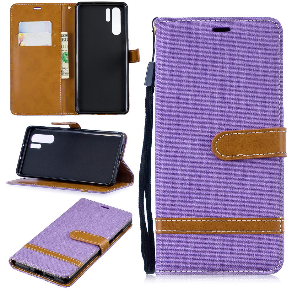 เคส Huawei P30 Pro #เคสฝาพับหนัง PU พร้อมสายคล้องมือสีสันสวยงามทันสมัย