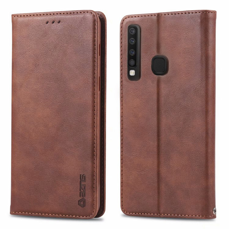 Case Samsung Galaxy A9 2018 #เคสฝาพับ AZNS สไตล์ Retro หนัง PU มีช่องเสียบการ์ด