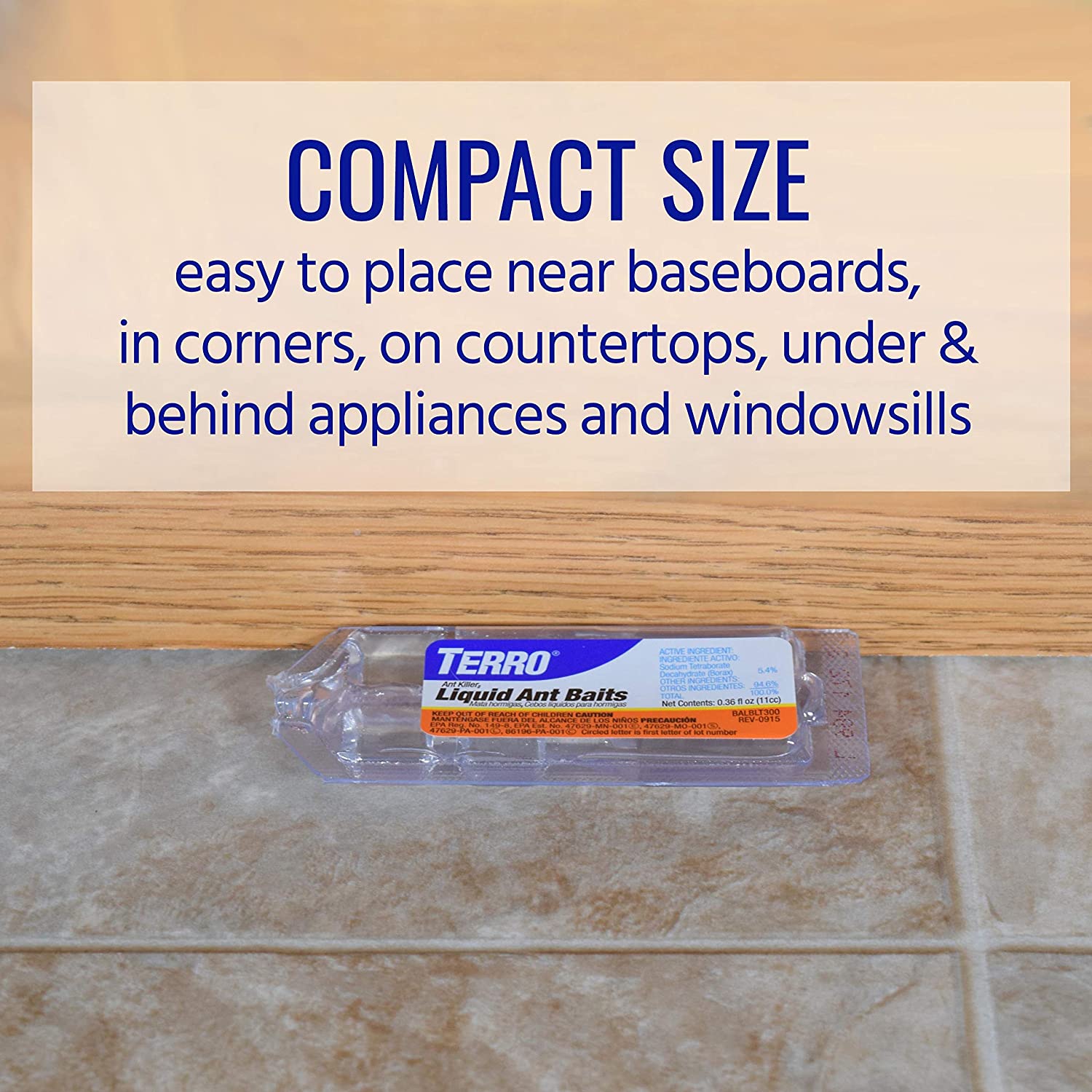 TERRO® T360 Ant & Roach Baits 4 Bait Stations ผลิตภัณฑ์กำจัดมดและแมลงสาบ