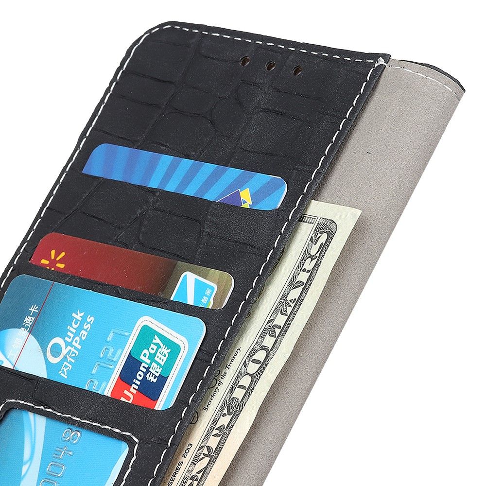 Case OPPO A9 (2020)/A5 (2020) #เคสฝาพับหนัง PU ลายหนังจระเข้แบบกระเป๋าสตางค์ Crocodile Texture PU Leather Stand Wallet