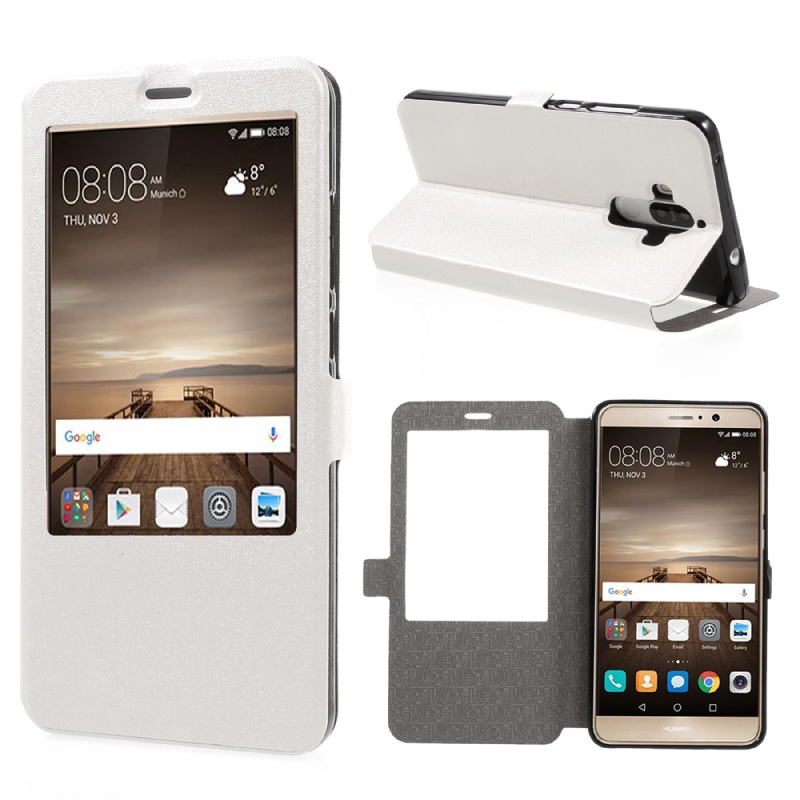 Case Huawei Mate 9 เคสฝาพับมีช่องวิว สีสันสวยงาม