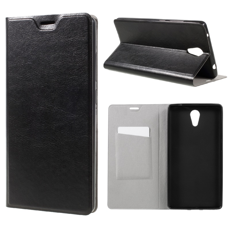 Case Lenovo Phab 2 หนัง PU ผิว Crazy Horse ฝาพับด้านหน้าเสริมแผ่นเหล็กสวยงามทันสมัย