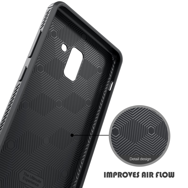 Case Samsung Galaxy A8+2018 IVSO Gentry Series #เคสฝาหลัง TPU ลายผิวเคลือบหนัง PU คุณภาพดีราคาถูก พร้อมส่ง