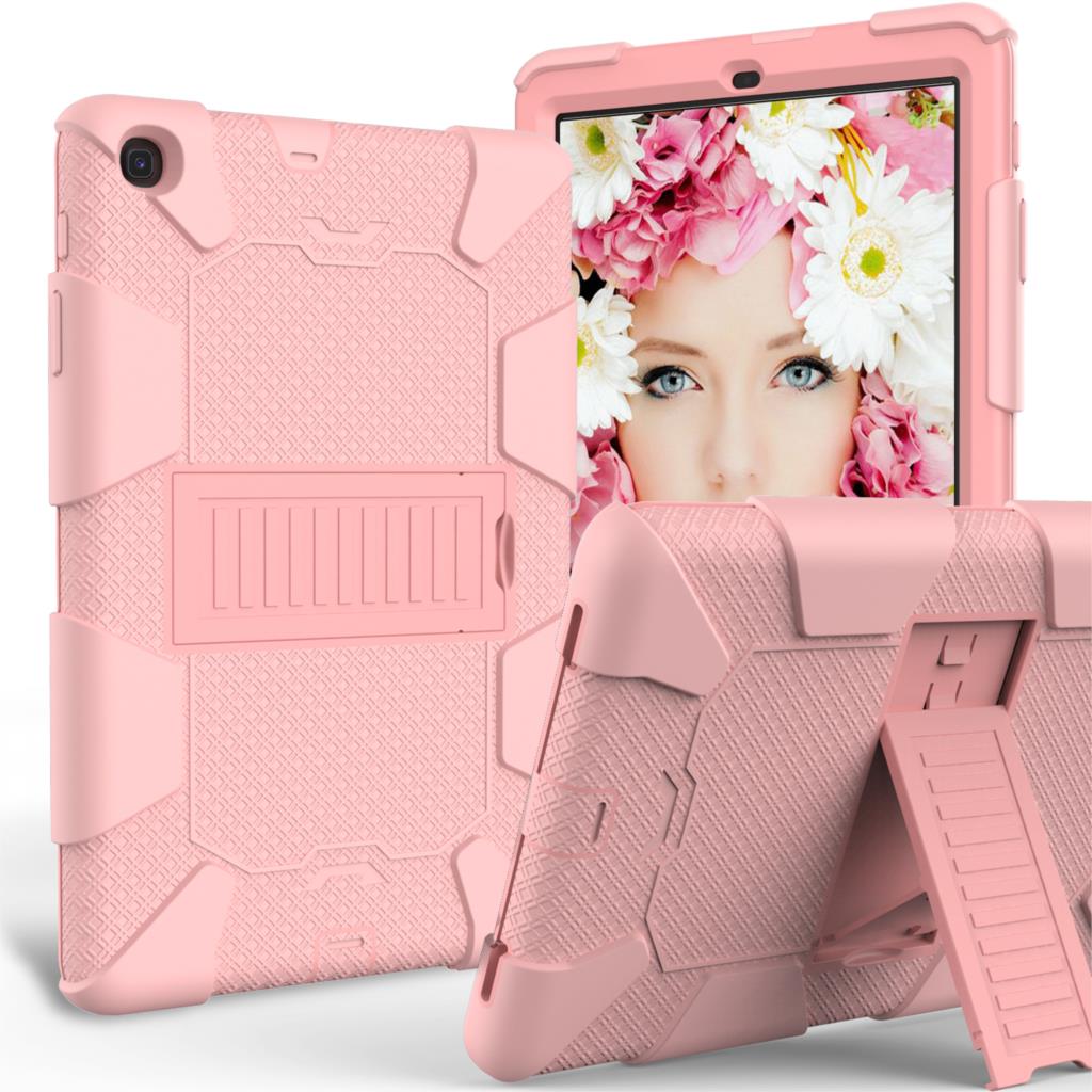 Case Samsung Galaxy Tab A 10.1 (2019) SM-T510 SM-T515 #เคสฝาหลังกันกระแทกมีขาตั้ง Kickstand PC Silicone Armour Defender