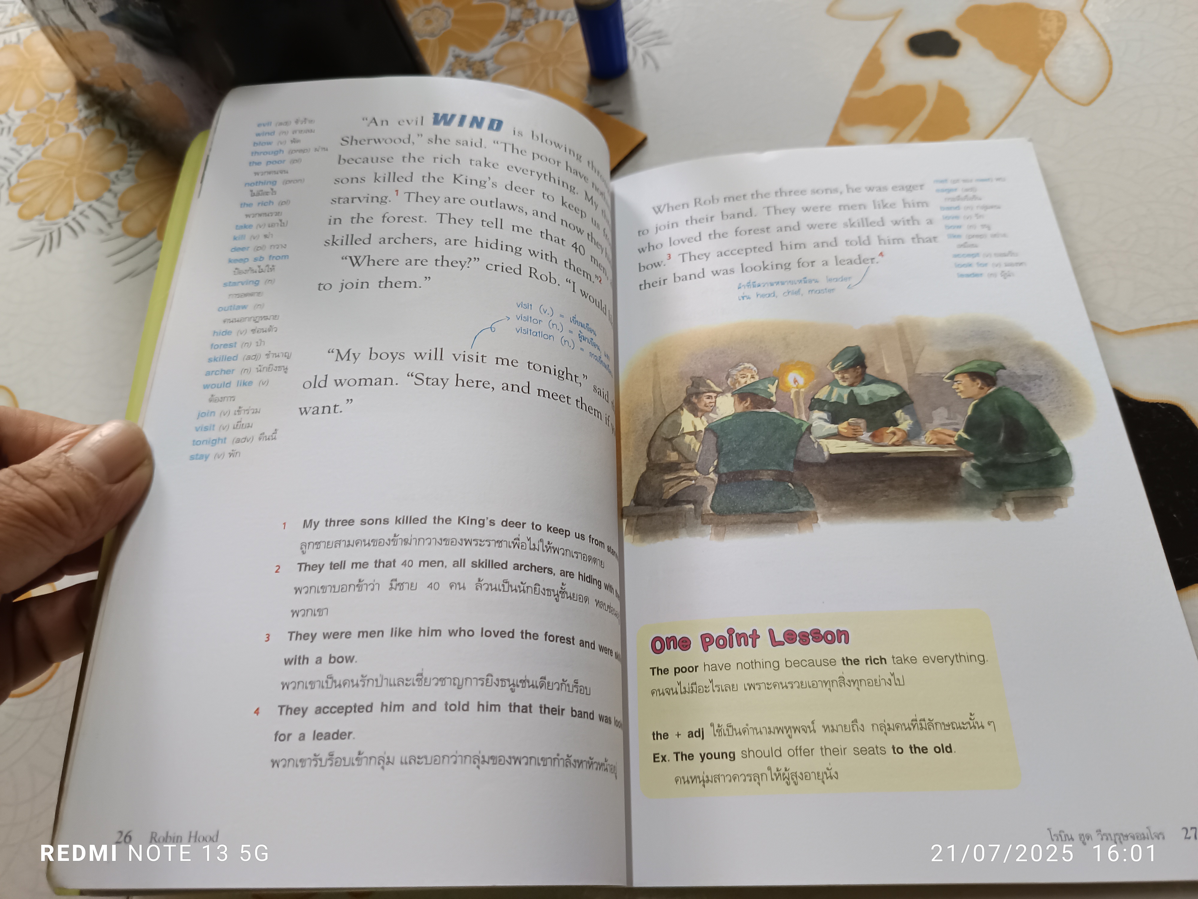 Robin hood โรบินฮูด วีรบุรุษจอมโจร : ชุดอัจฉริยะเก่งอังกฤษ ฟัง พูด อ่าน เขียน + CD