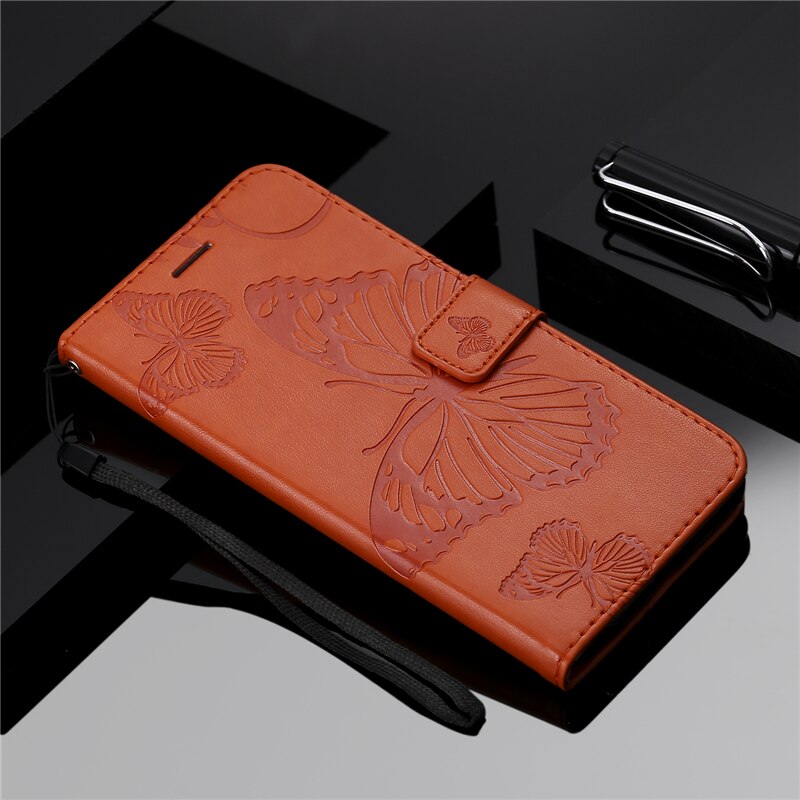Case Samsung Galaxy S8 Plus #เคสฝาพับหนัง PU Imprint Butterflies Pattern