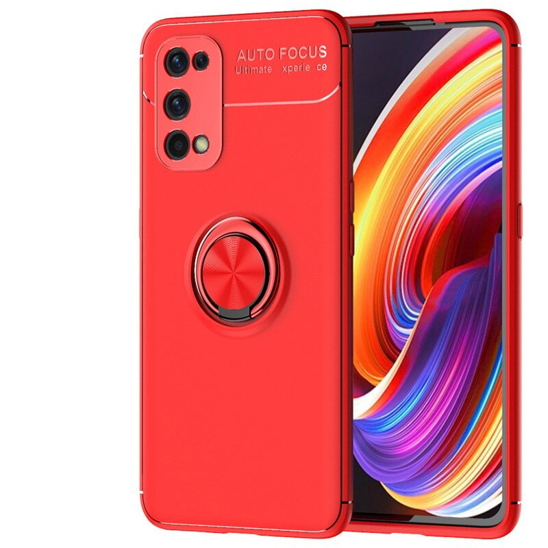 เคส Realme 7 Pro #เคสฝาหลัง TPU Finger Ring Kickstand (แผ่นโลหะแบบ Built-in)