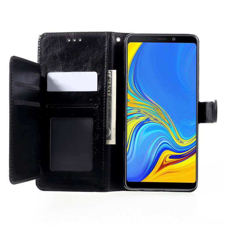 Case Samsung Galaxy A9 (2018) #เคสฝาพับหนัง PU 5 ช่องเสียบการ์ดเคสคุณภาพดีราคาถูก