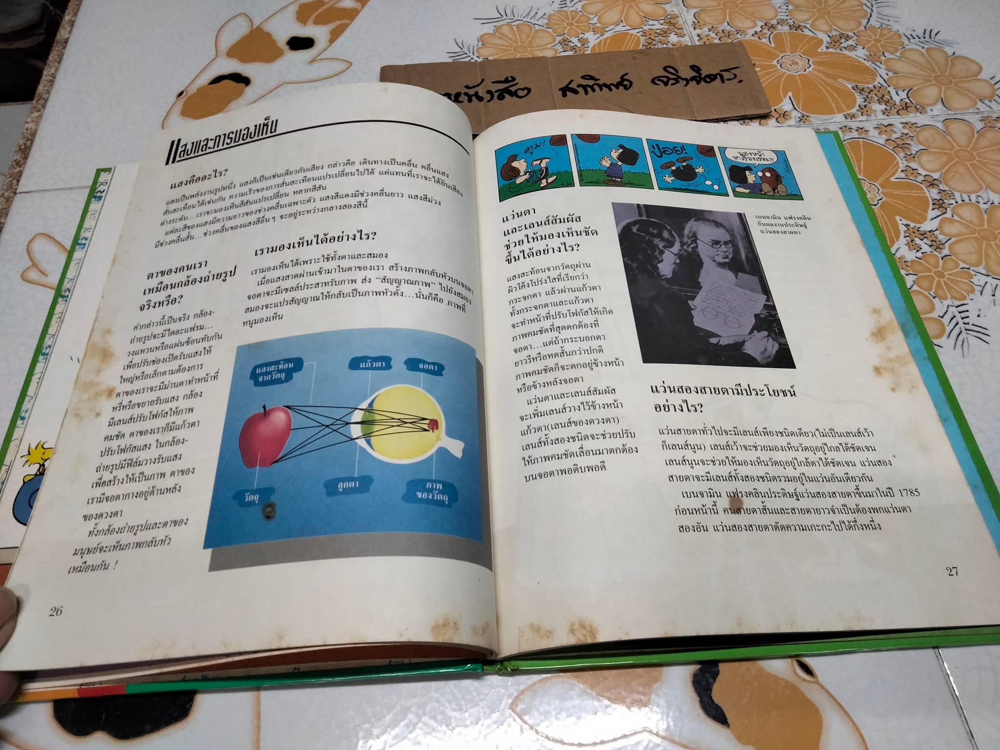 สารานุกรมแสนสนุกของ ชาร์ลี บราวน์ - ชุดที่ 2 ลำดับที่ 8 วิทยาศาสตร์มหัศจรรย์- แสงเสียง และอากาศ (ปกแข็ง)