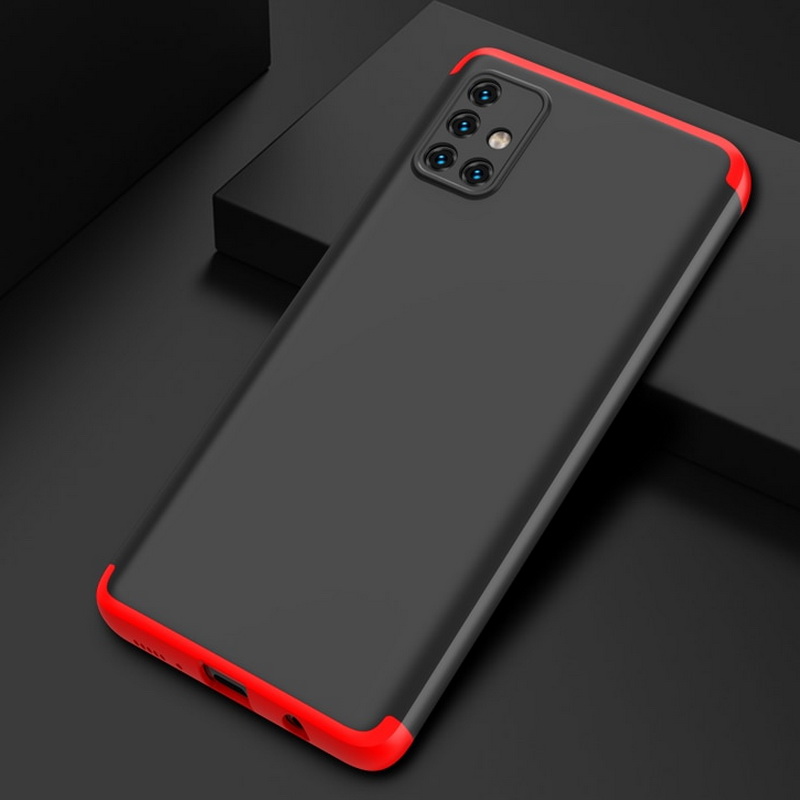 Case Samsung Galaxy A71 5G #เคสฝาหลังพลาสติกแข็ง Detachable All-wrapped Matte แยกชิ้นได้