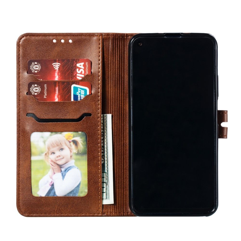 เคส Samsung Galaxy Note 20 / Note 20 5G #เคสฝาพับหนัง PU ลายแมว Imprinted Cat Pattern Leather Wallet