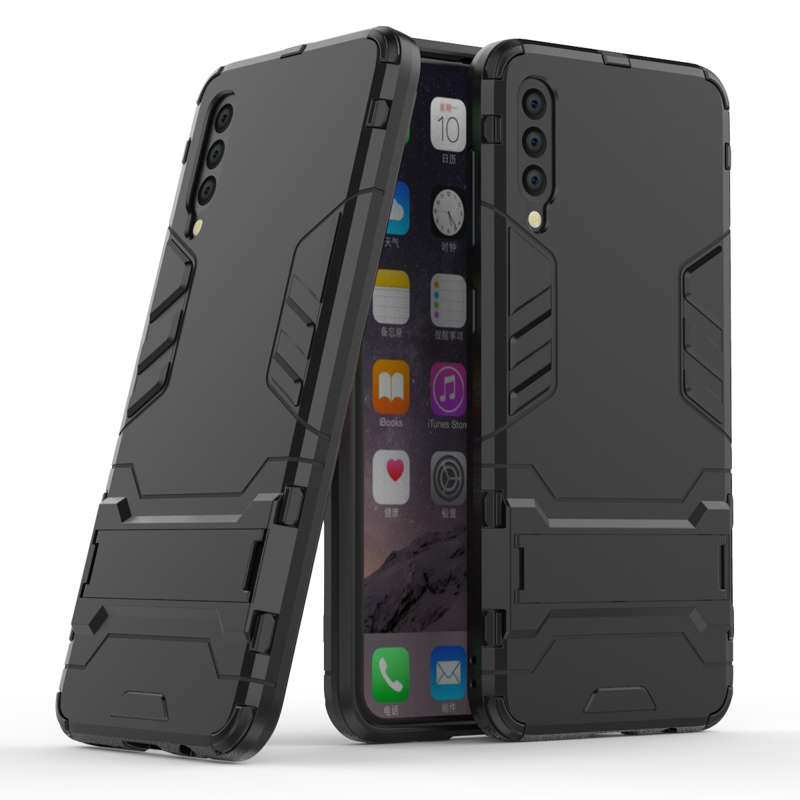 เคส Samsung Galaxy A50 / A50s / A30s #เคสฝาหลังพลาสติก ไฮบริด TPU + Kickstand (สินค้าพร้อมส่ง)