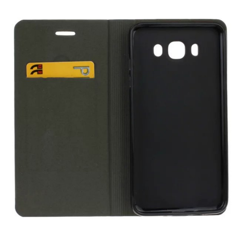 เคส Samsung Galaxy J7 2016 #เคสฝาพับแบบกระเป๋าสตางค์ Dual-color Card Holder Leather คุณภาพดีราคาเบาๆสบายกระเป๋า