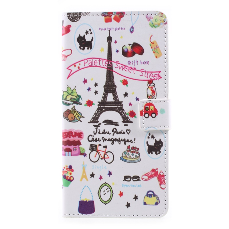 Case Huawei Y7 2017 #เคสสไตล์กระเป๋าสตางค์ หนัง PU พิมพ์ลาย Pattern Printing