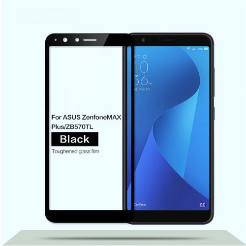 ฟิล์มกระจกนิรภัย Asus ZenFone Max Plus (M1) ZB570TL แบบเต็มจอ 9H Full Size Tempered Glass Screen Protector