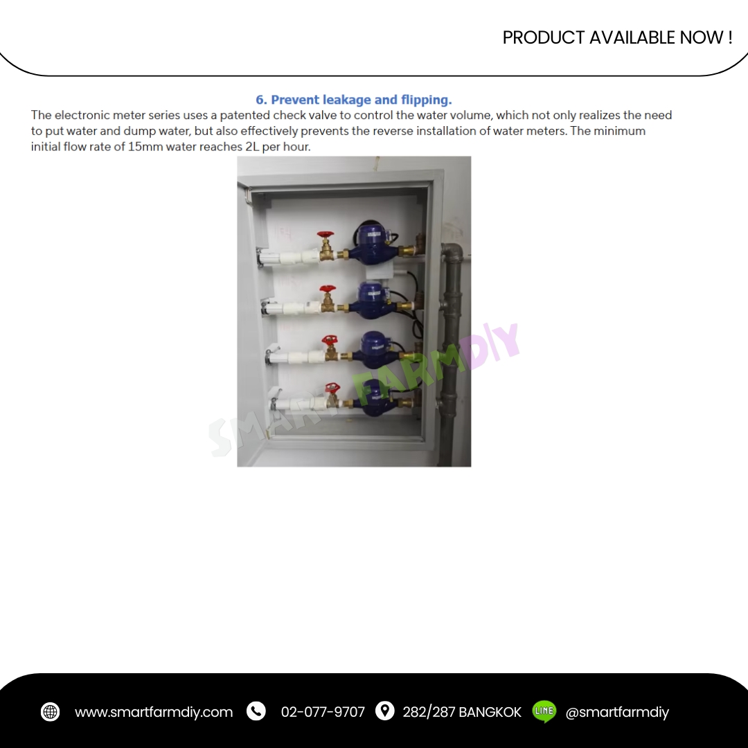 สมาร์ท วอเตอร์มิเตอร์ อัจฉริยะ smart water meter