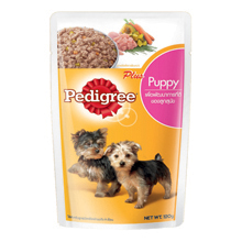 Pedigree puppy อาหารเปียกแบบซอง สำหรับลูกสุนัข