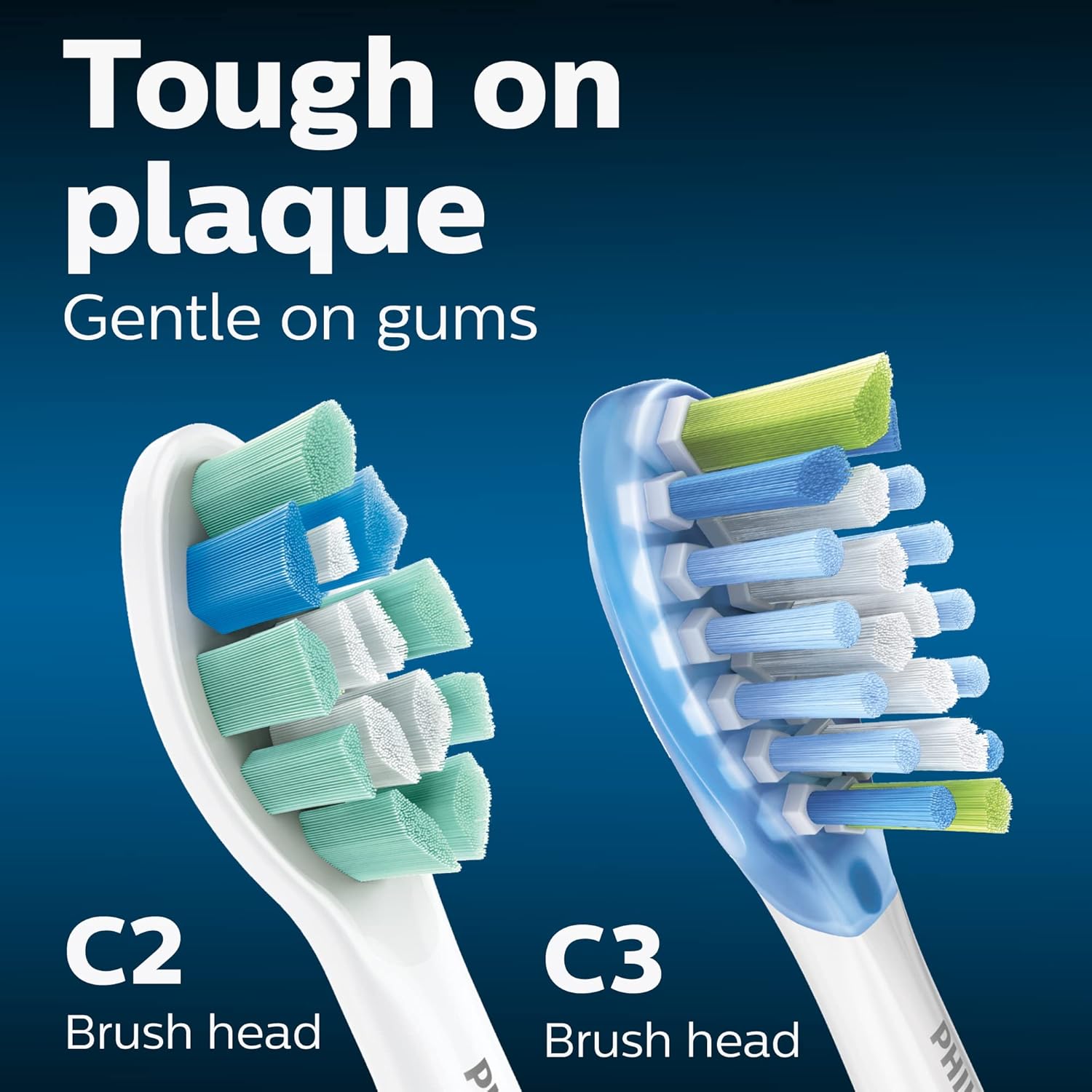 (Philips®) Sonicare Toothbrush Head C2 Optimal And C3 Premium Plaque Control HX9023/69 ฟิลิปส์ หัวแปรงสีฟันไฟฟ้า