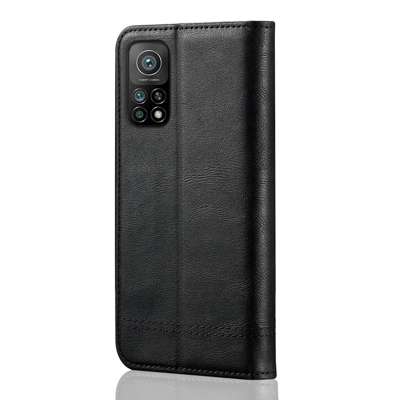 Case Xiaomi Mi 10T Pro #เคสฝาพับหนัง PU Crazy Horse Texture Retro Leather Auto-absorbed Wallet คุณภาพดี