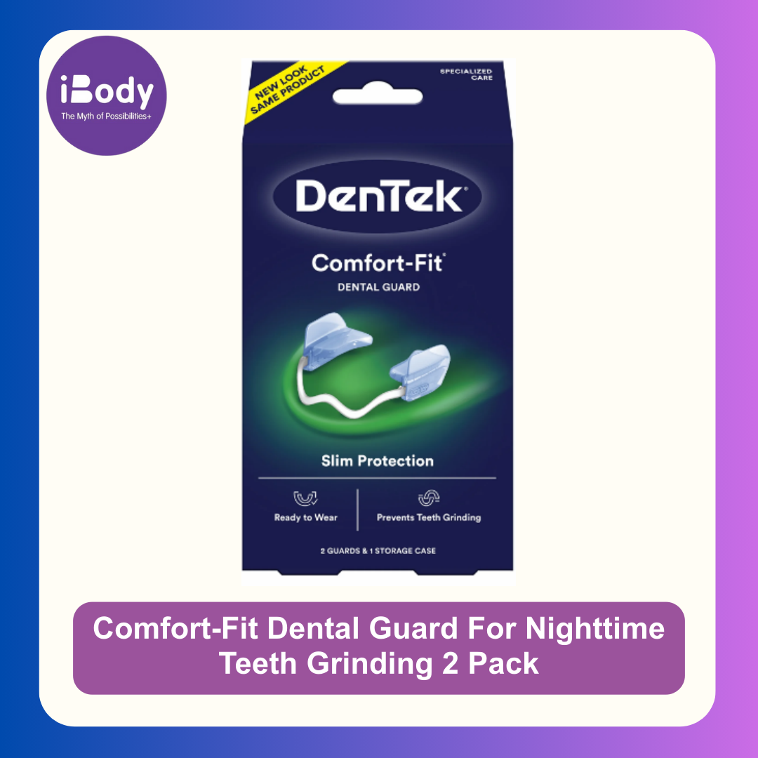 ฟันยาง ลดการนอนกรน นอนกัดฟัน Comfort-Fit Dental Guard For Nighttime Teeth Grinding 2 Pack (DenTek®) เฝือกสบฟัน