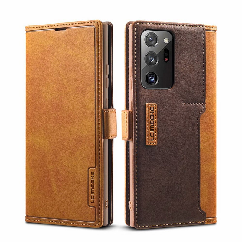 Case Samsung Galaxy Note 20 Ultra / Note 20 Ultra 5G #เคสฝาพับหนัง PU สไตล์กระเป๋าสตางค์พร้อมช่องใส่การ์ด Fashion Retro Card Slot Wallet Flip Cover PU Leather Phone Case