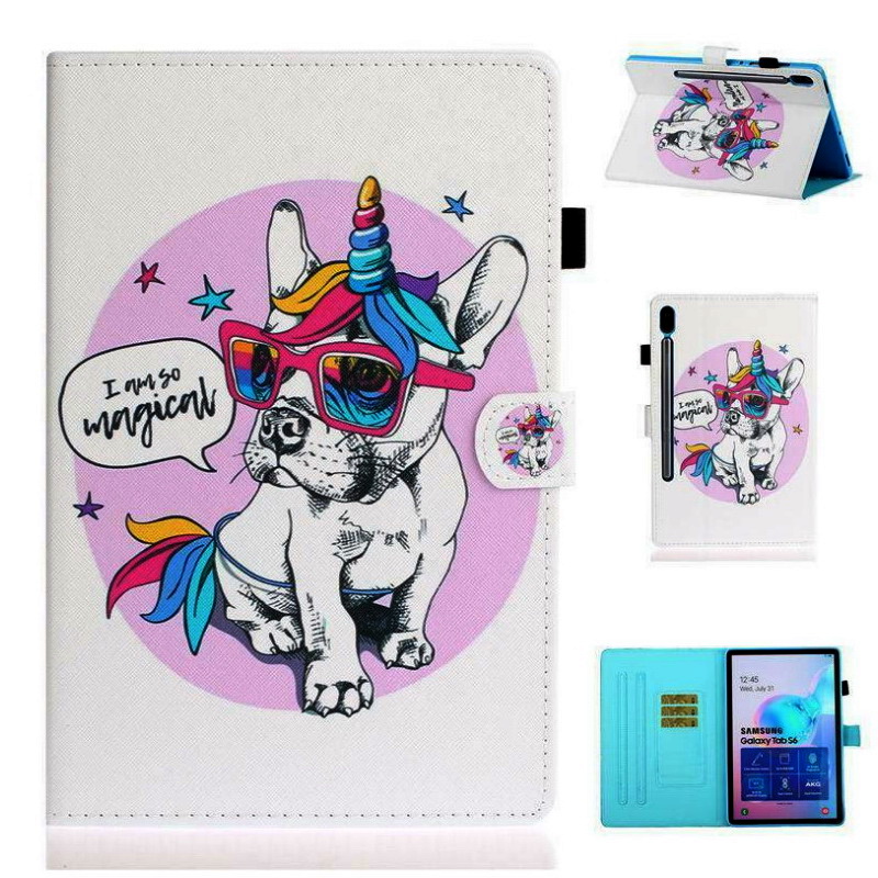 เคส Samsung Galaxy Tab S6 10.5 SM-T860 SM-T865 #เคสฝาพับหนัง PU พิมพ์ลาย Pattern Printing PU Leather Flip