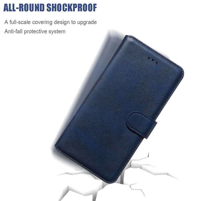 Case Xiaomi Redmi Note 8 Pro #เคสฝาพับมีช่องใส่บัตร 3 ช่อง PU Leather + TPU Wallet Style Protection