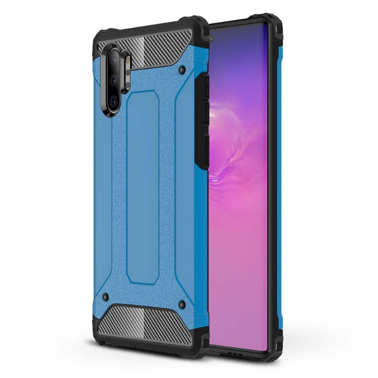 Case Samsung Galaxy Note 10+ #เคสฝาหลังเกราะป้องกัน ไฮบริด พลาสติก+TPU Heavy Duty Rugged Hybrid