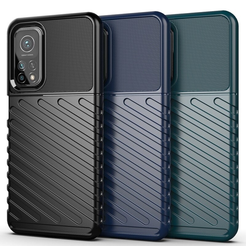 Case Xiaomi Mi 10T Pro #เคสฝาหลัง TPU อ่อน Thunder Series Twill Texture Soft TPU